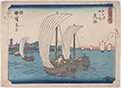 蔦屋版東海道卅一　荒井