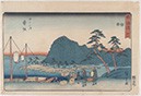 隷書東海道卅一　舞坂