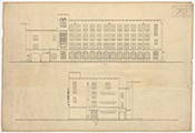 実践女学校(正面図・左側面図)
